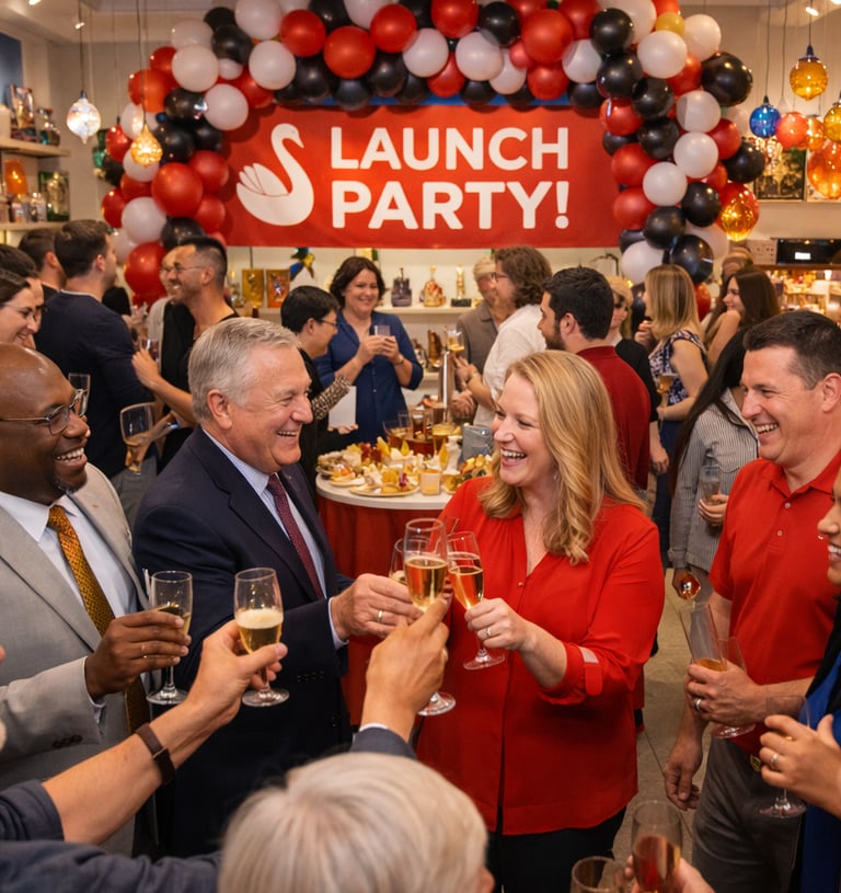 Red Swan launch party