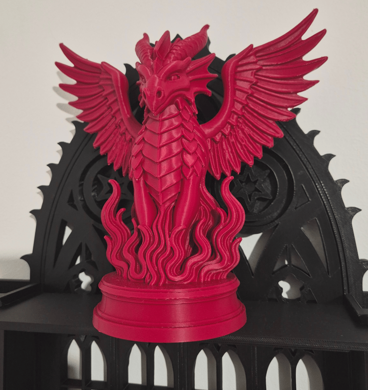 Dragon ailé majestueux imprimé en 3D