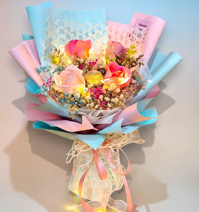 surprise flower bouquet delivery penang romantic gift bouquet butterworth