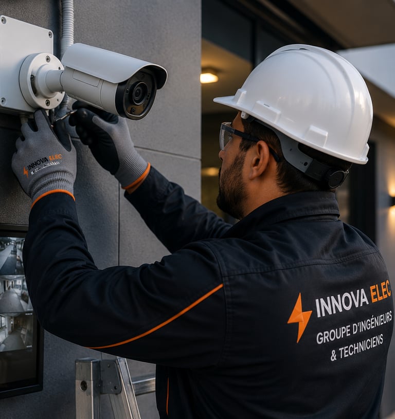 Installation de caméras de surveillance professionnelles dans un commerce en Algérie