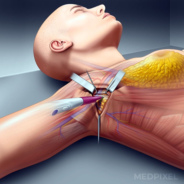 Ilustração médica sobre mamoplastia 