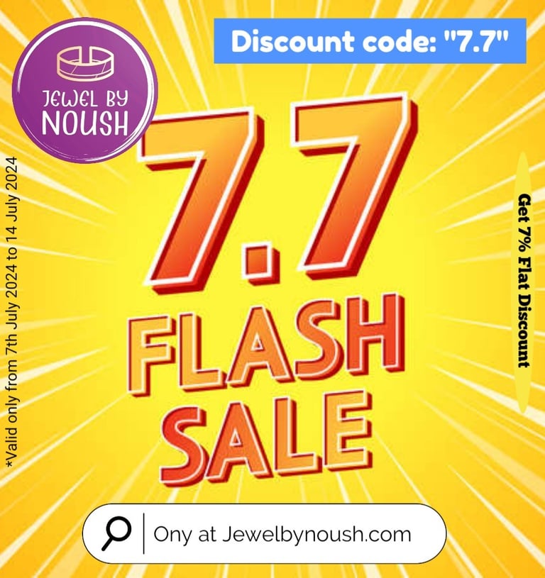 Discount code : " 7.7 "