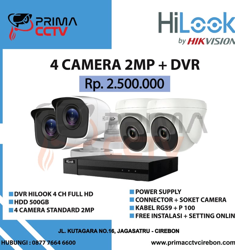 Paket 4CH Hilook 2mp