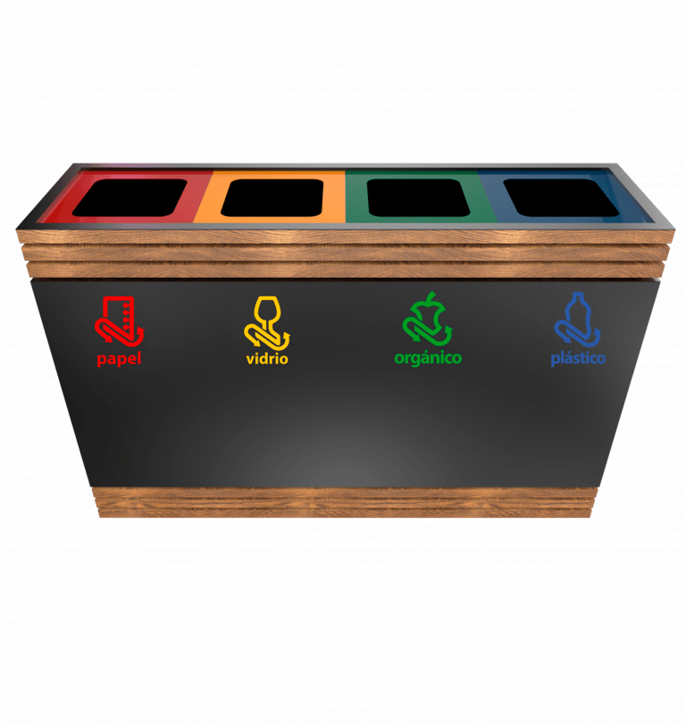 BOTE DE MADERA ROMA CUADRUPLE