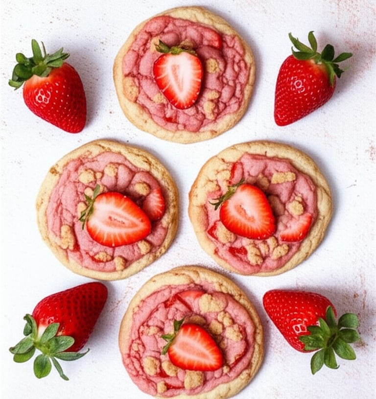 how to make strawberry crunch cookies