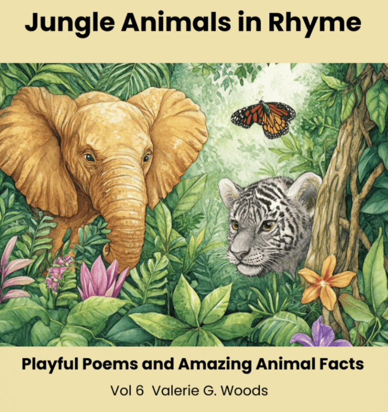Jungle Animals in Rhyme with an Elephant and a  Tiger