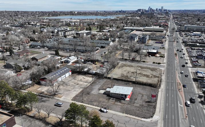Commercial area of Lakewood Colorado