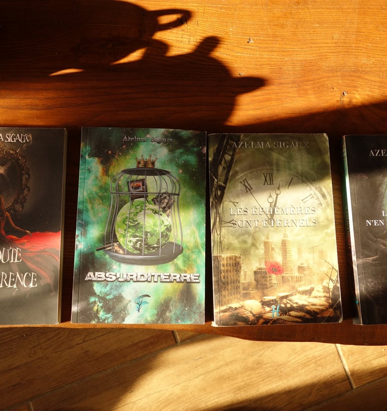4 premiers romans azelma sigaux couvertures