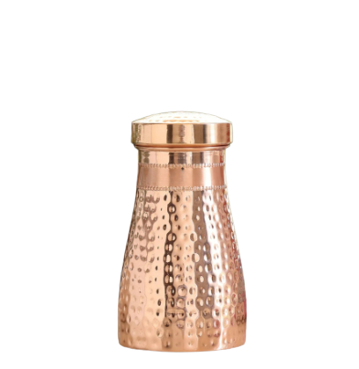 Hammered Copper Carafe – Ayurvedic Copper Pitcher