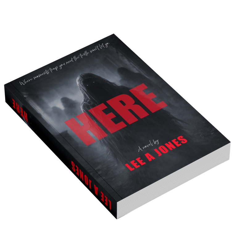 Lee A Jones Here the Novel Book Cover