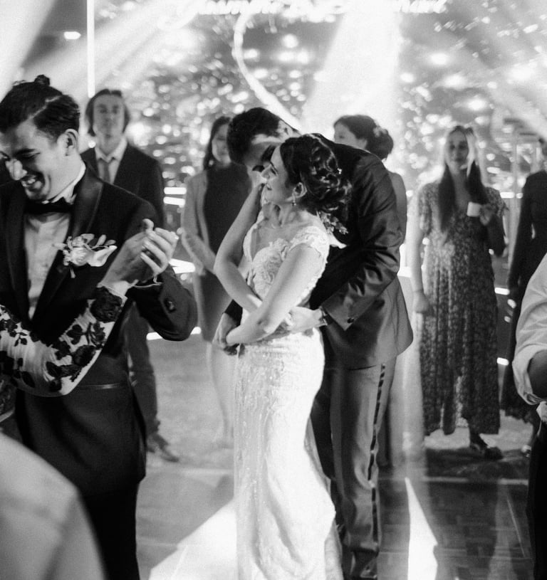 photo de soirée de mariage