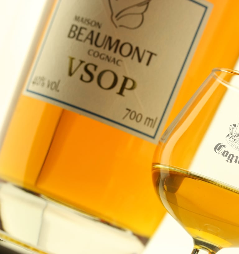 Gros plan sur bouteille VSOP