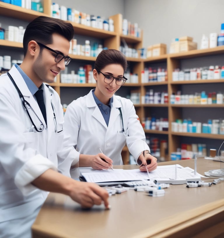 Several boxes of medication labeled Areplivir are displayed with a blister pack containing tablets in front. The packaging primarily features blue and white colors with some text and branding elements.