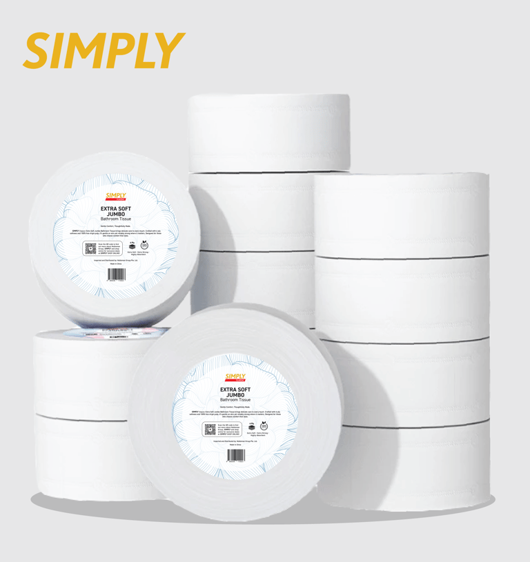 SIMPLY Classic Extra Soft Jumbo Bathroom Tissue (4 Ply)