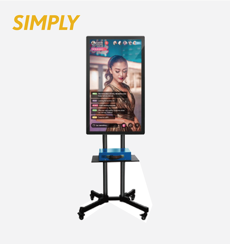 SIMPLY Live Streaming Floor Standing Screen
