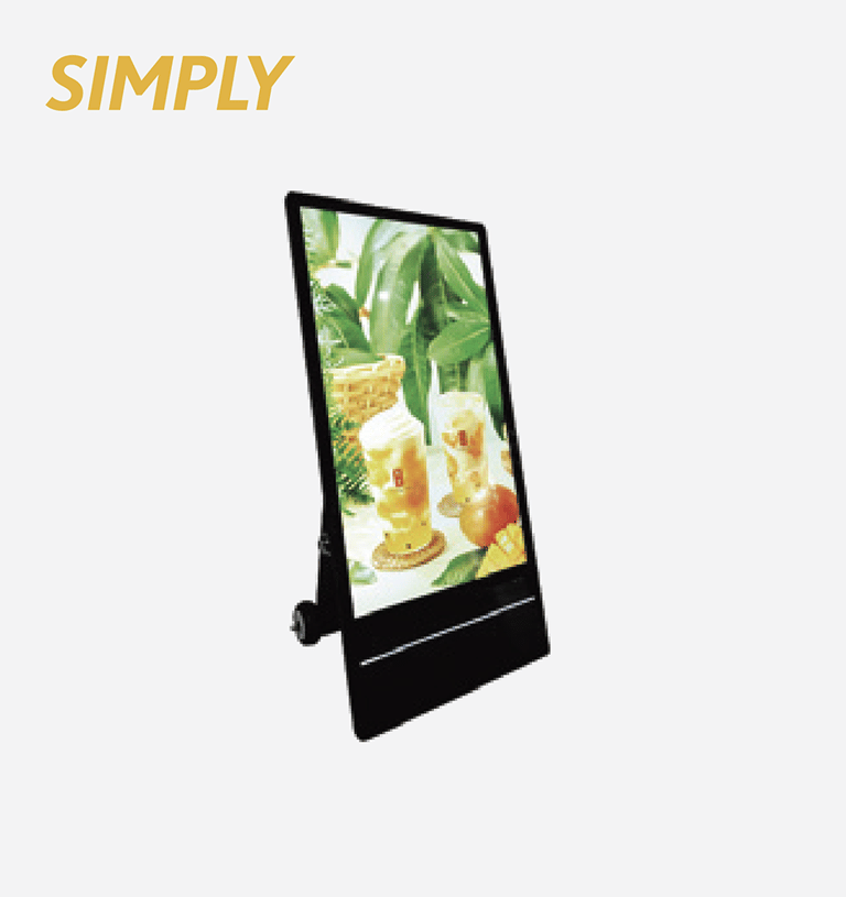SIMPLY Outdoor Battery Portable Digital Poster