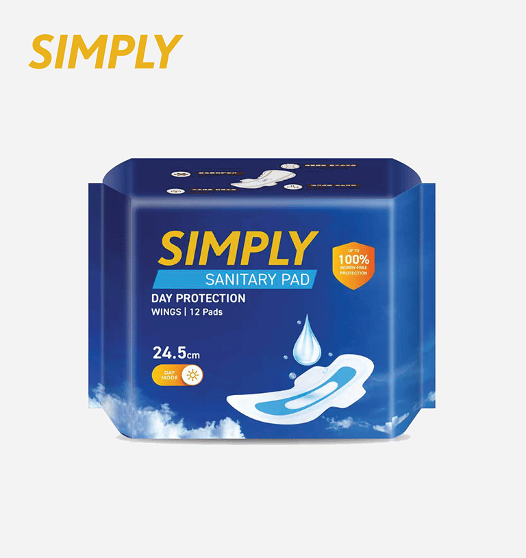 SIMPlY Sanitary Pad Day Protection 24.5cm