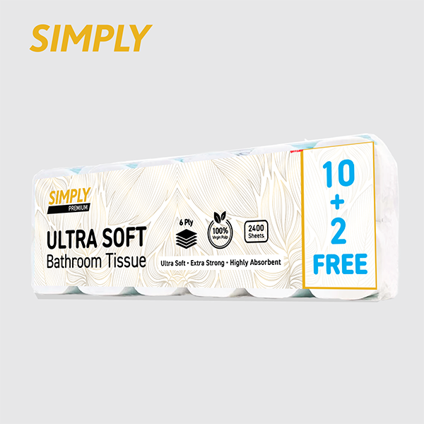 SIMPLY Premium Ultra Soft Bathroom Tissue (6 Ply)