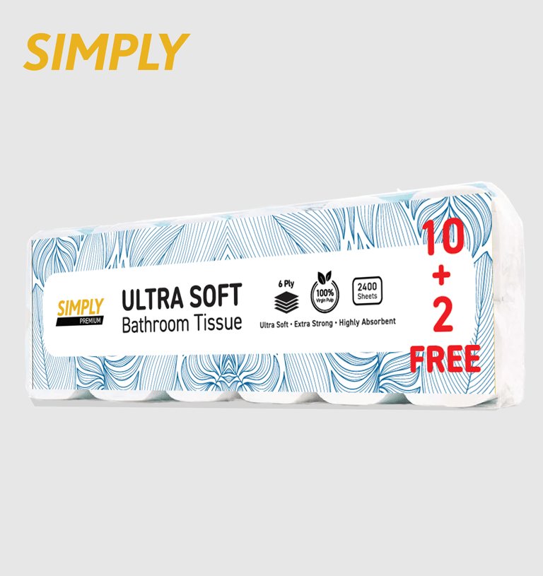 SIMPLY  Premium Ultra Soft Bathroom Tissue (6 Ply)