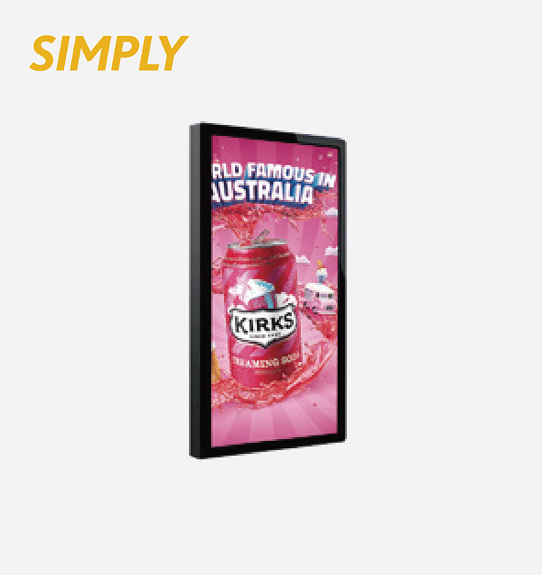 SIMPLY Wall Mounted Screen With Flat Back Cover