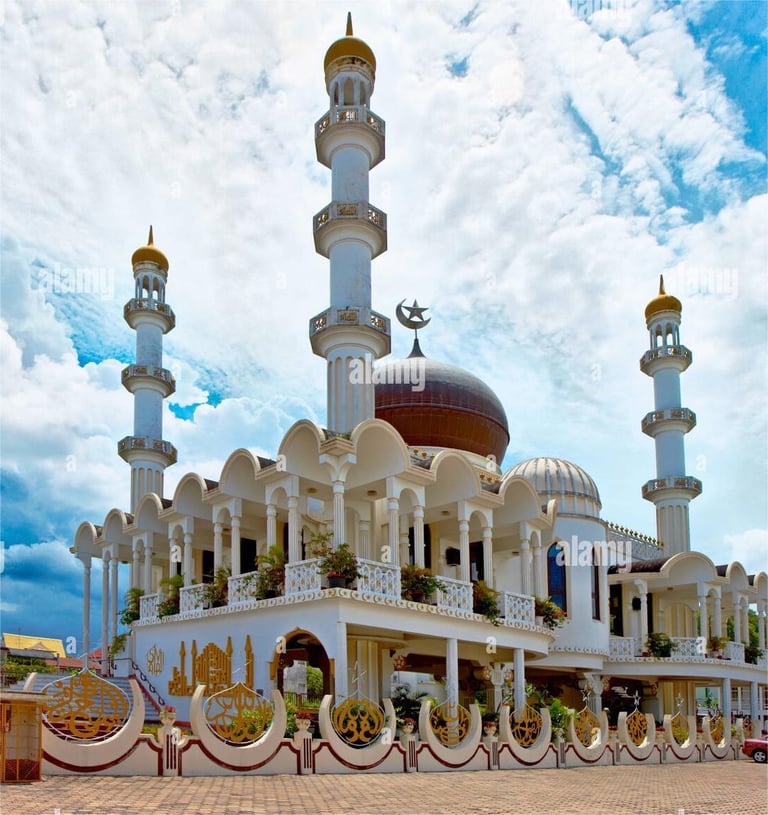 MESQUITA: Ahmadiyya Anjuman Isha'at Islam Keizerstraat, é a sede do movimento Islâmico do Suriname.