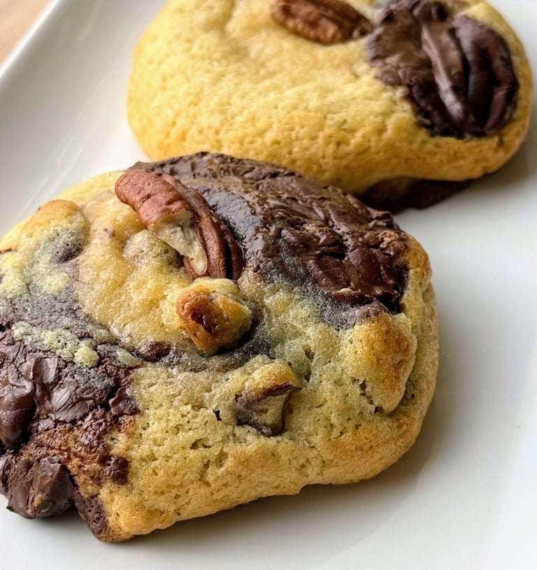 Cookies chocolat & noix de pécan, fait maison, Narbonne, place de Verdun