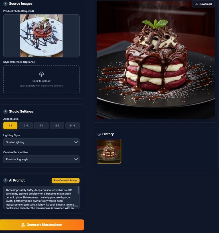 The final version of my AI image app