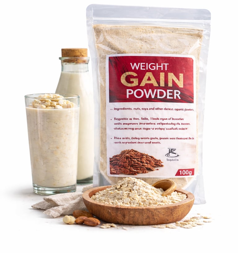 Weight Gain Powder is ideal for individuals who struggle to gain weight, have a poor appetite, live 