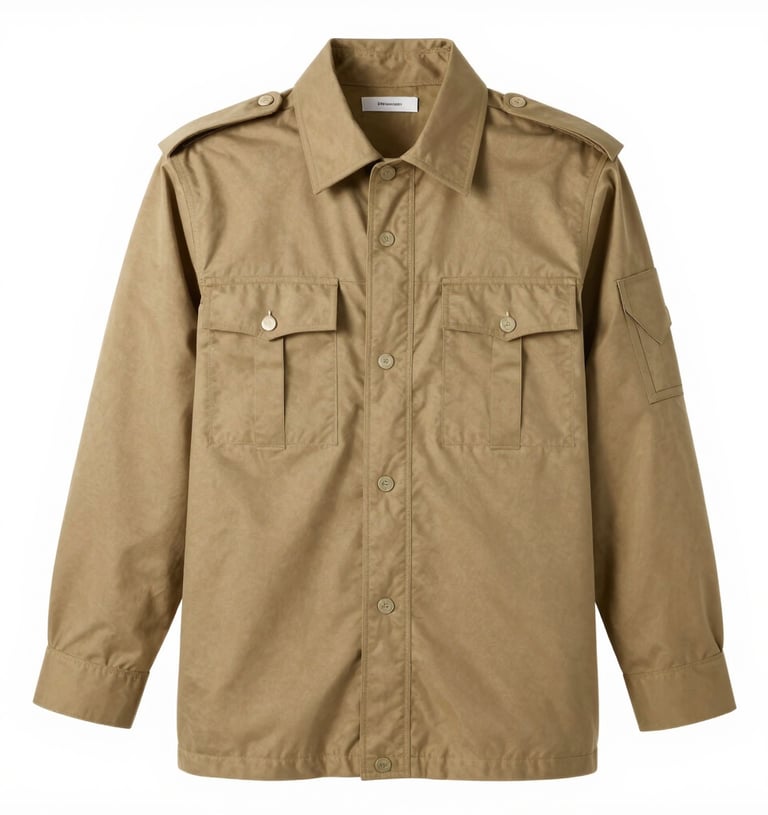 Standard size police uniform neatly folded with black, white, and red accents.