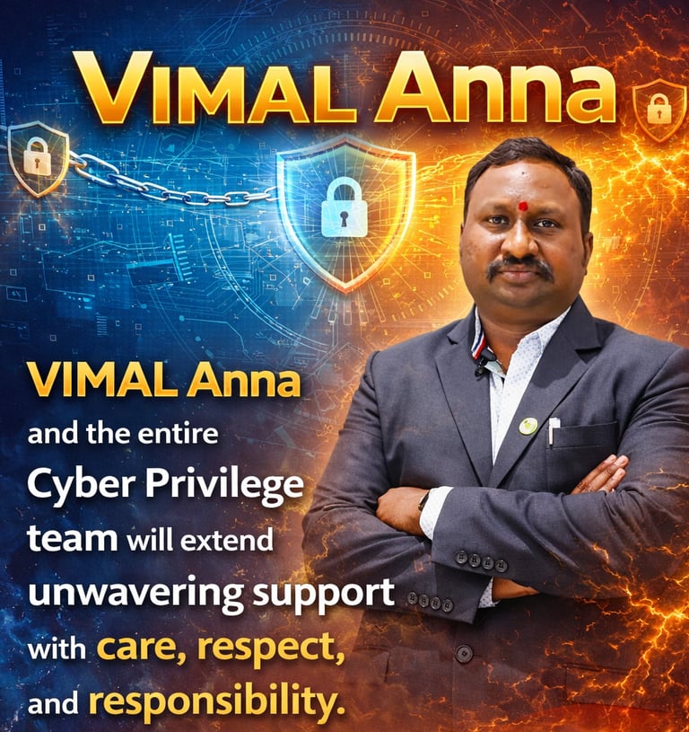 Vimal Anna by G Vimal Kumar CTO Cyber Privilege CSR Ver 2.8 8977308555