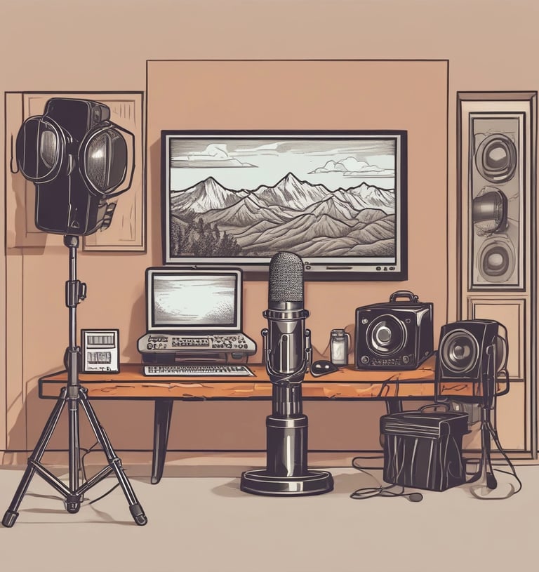 Cozy scene of a person watching animated films on a laptop with popcorn