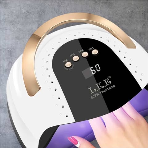 LKE 268W UV LED nail lamp for fast, even curing of gel polish at home