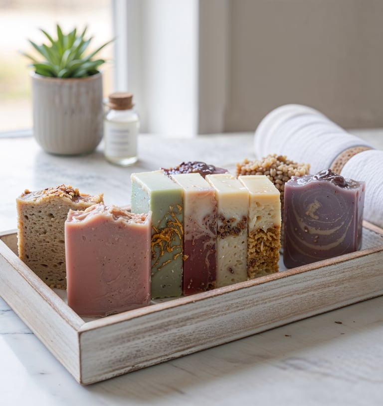 Handmade organic soaps