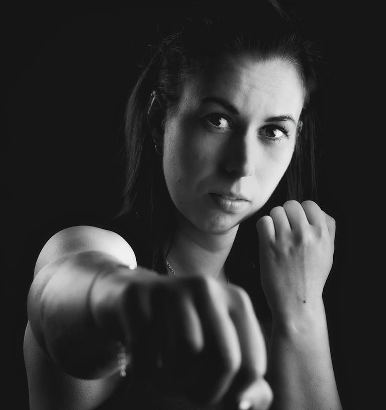 branding shoot vrouw personal trainer boksen