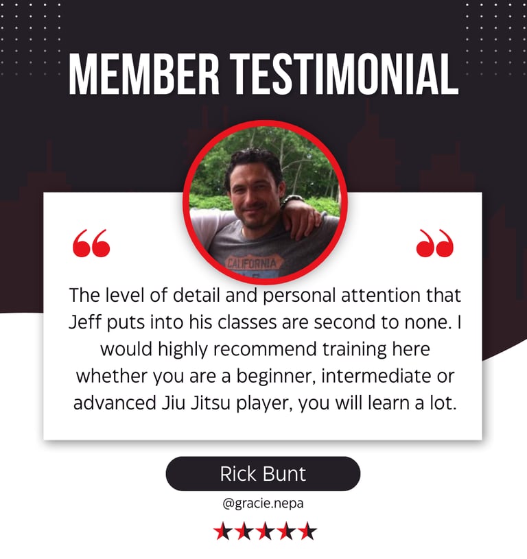 Read real reviews from real clients about Gracie NEPA Brazilian JIu-jitsu 