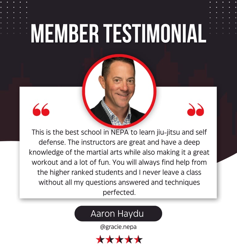 Read real reviews from real clients about Gracie NEPA Brazilian JIu-jitsu 