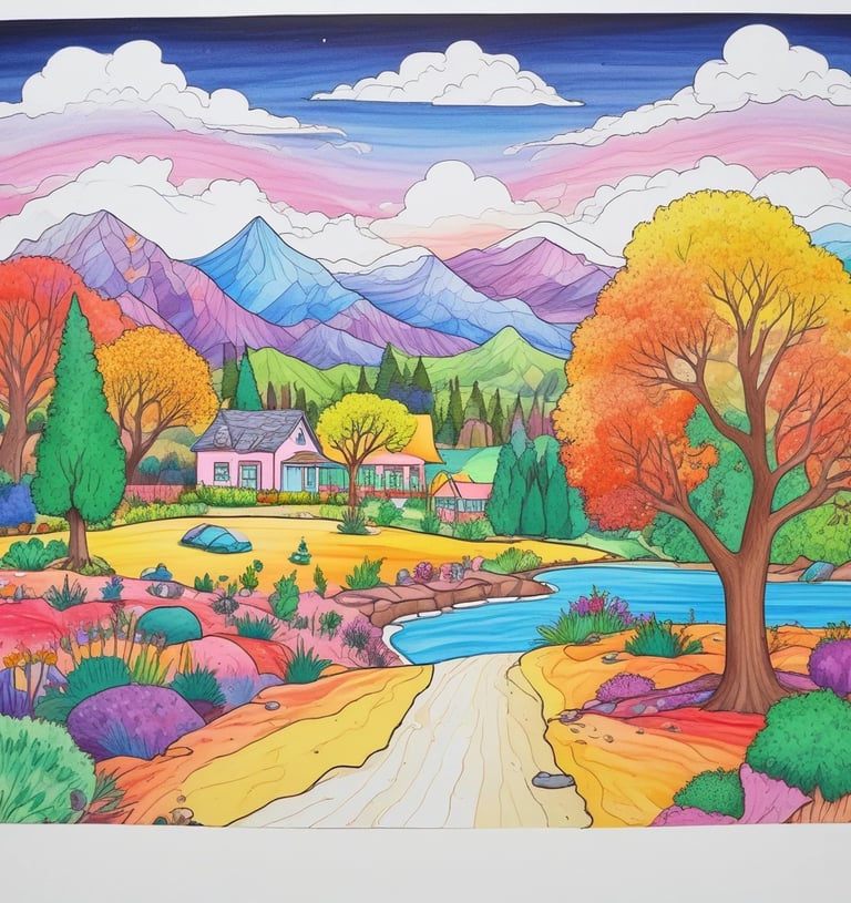 a river with trees and rocks