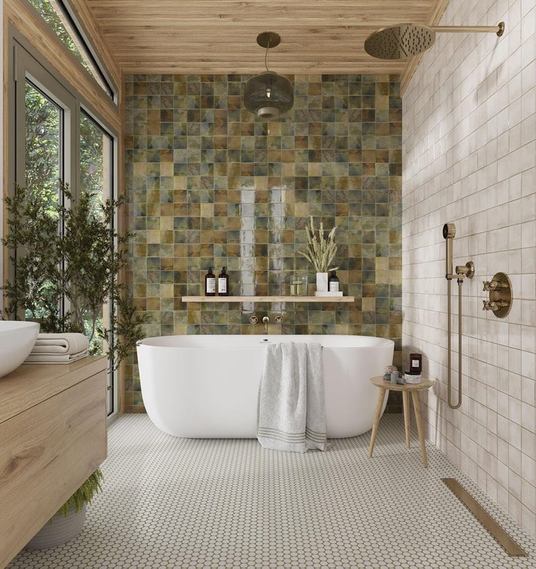 gorgeus wall tile bathroom remodeling