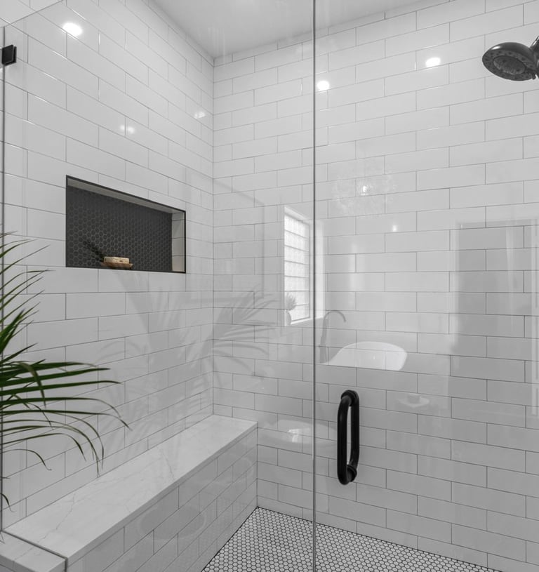 glass shower bathroom remodeling