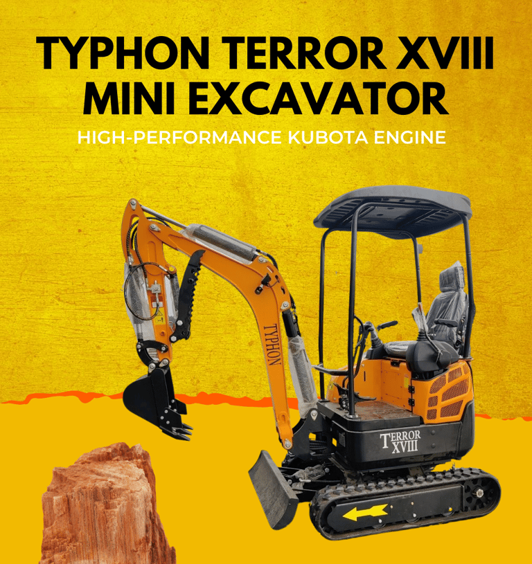 Unearth with our robust mini excavators. 