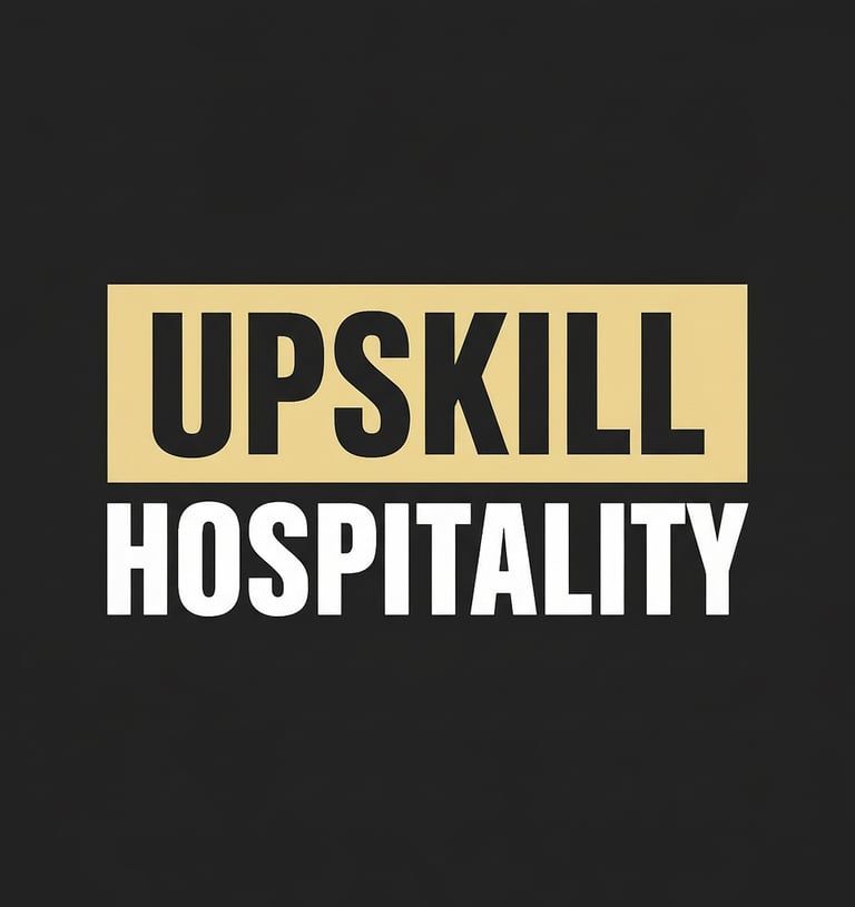 Upskill Hospitality LOGO for culinary courses in Dubai. Food Safety & Hygiene / HACCP Training