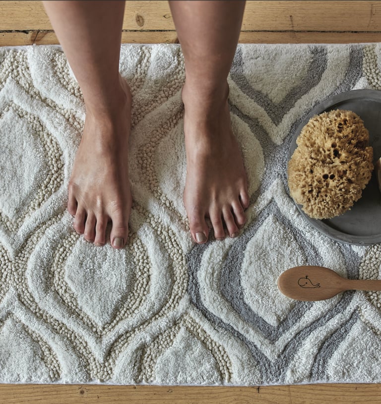 Soft and premium bath mats and round placemats, export-ready from India