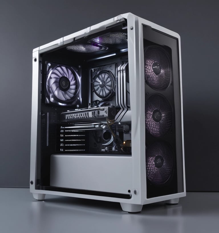 A close-up of high-performance computer components.