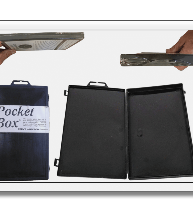Pocket Box formato de caixa de bolso da Steve Jackson Games SJG