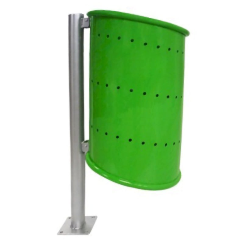 Bote de basura de acero al carbon