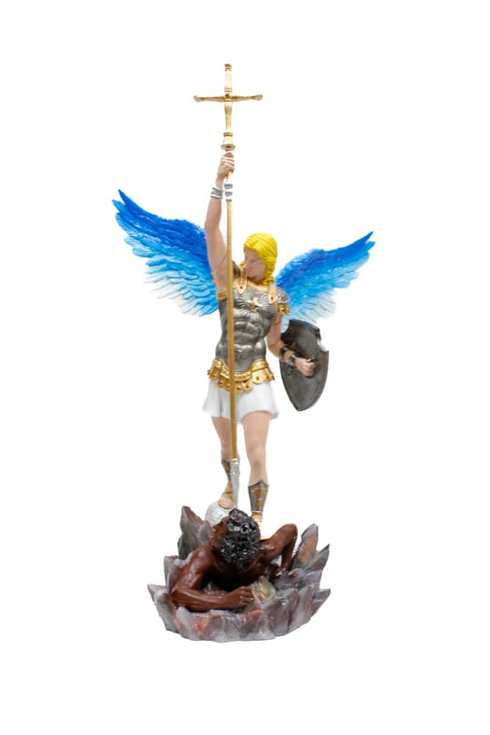Santuário em Jacareí Imagem São Miguel Arcanjo Resina 3D de 50 cm