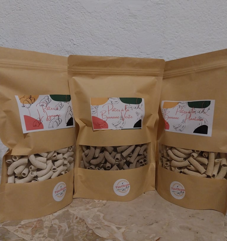 pack gourmand composer de pâtes ala banane verte , banane plantain et i favorise un transit régulier