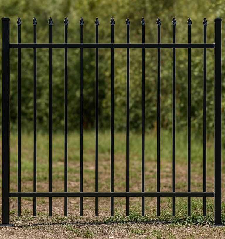 garrison fencing panels crimped spear