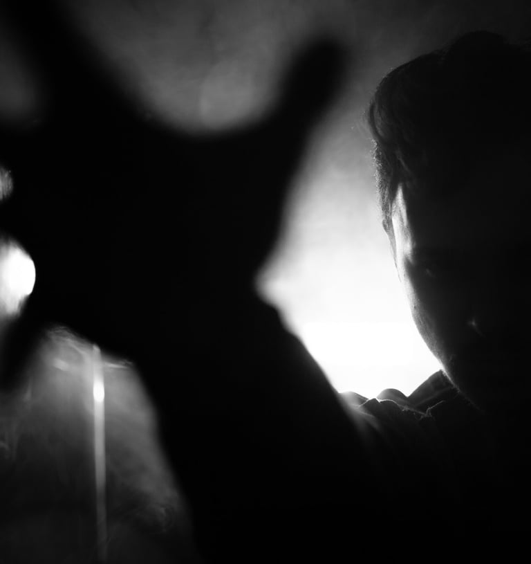 Shadowy killer image representing the Slasher Edition of Trivia from the Grave