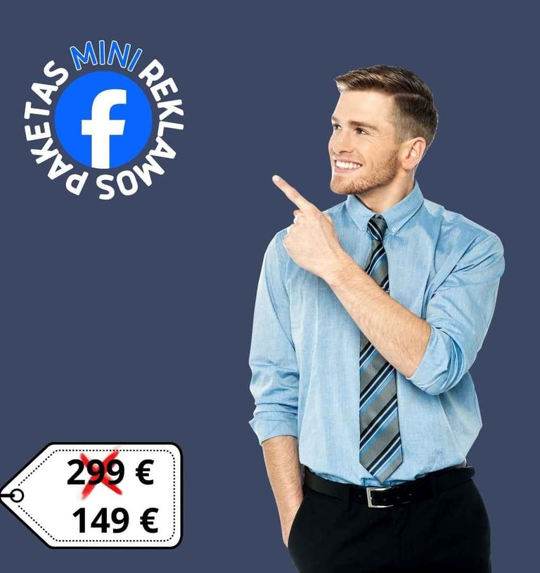 Facebook reklamos paketas MINI
